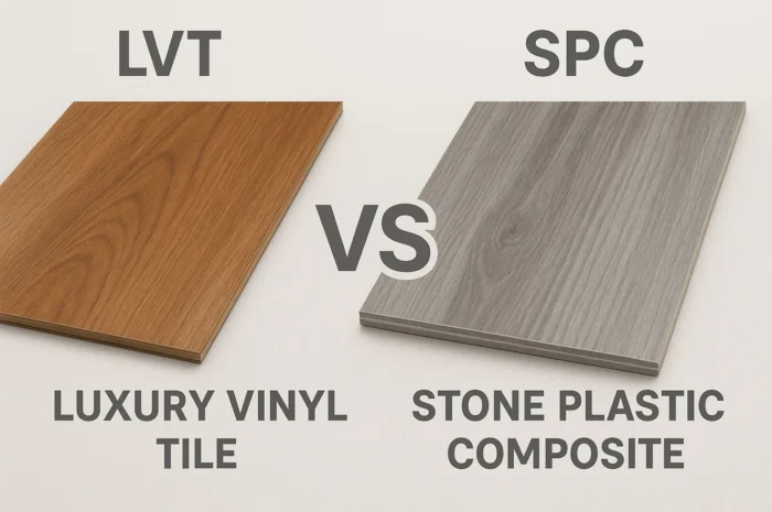 Кварцвиниловая плитка SPC и LVT: что это, плюсы и минусы, сравнение с ламинатом